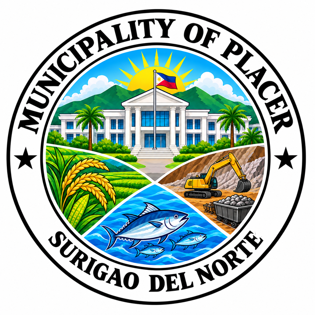 Municipality of Placer Logo